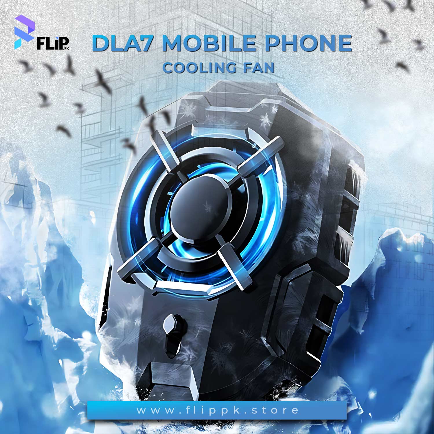 DL05 Phone Cooling Fan With Temperature Display