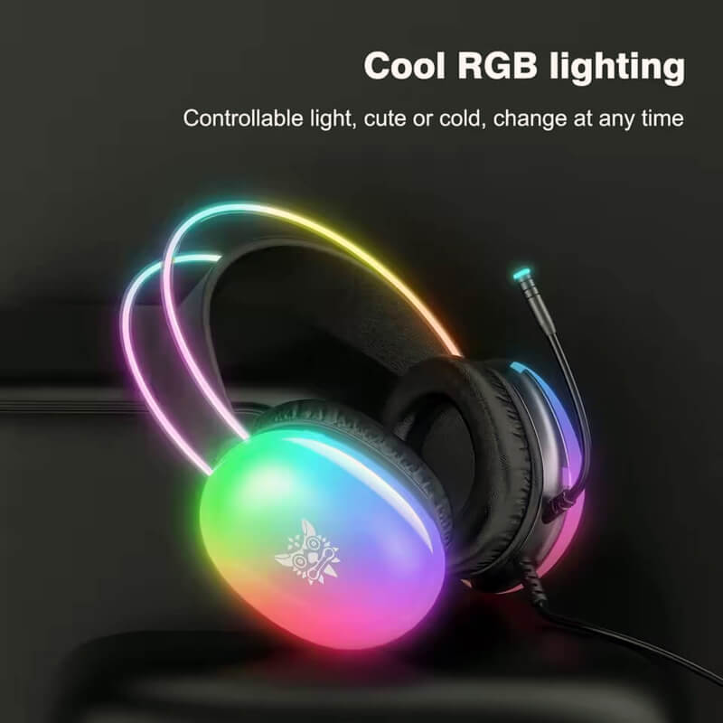 Onikuma-x25 Pro Rgb Head Beam With Mic