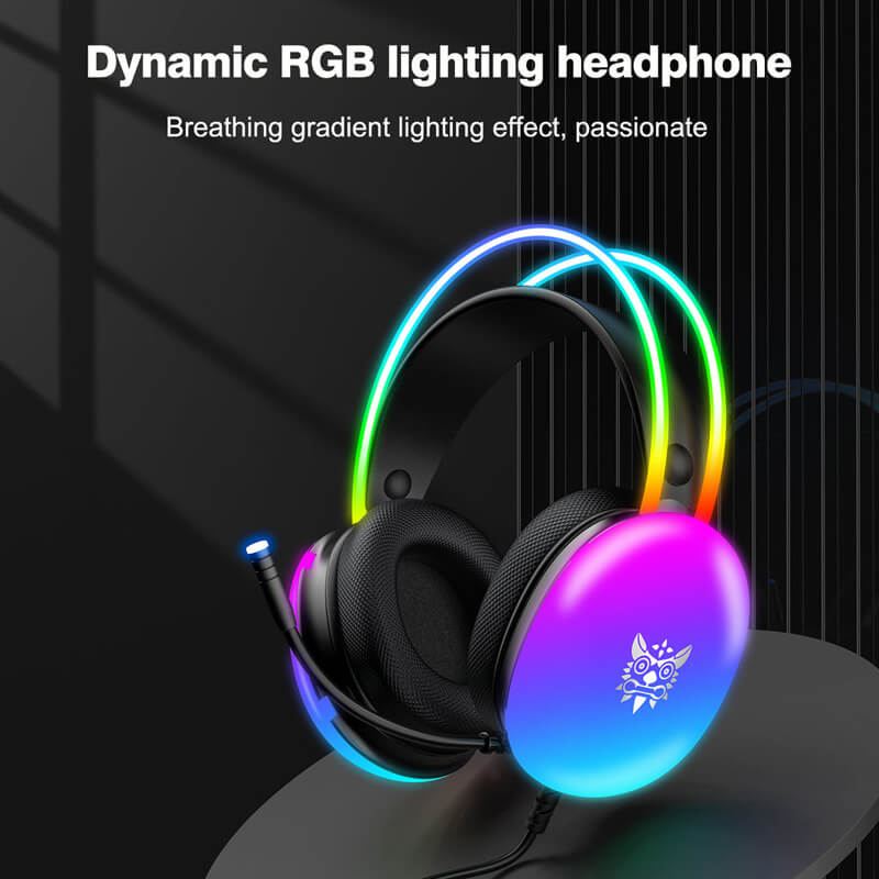 Onikuma-x25 Pro Rgb Head Beam With Mic