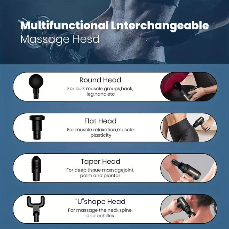 Massage Gun 4 in 1 Multi functional