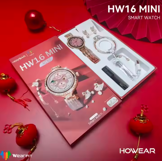 HW16 Mini Luxury Women Rose Gold Smart Watch