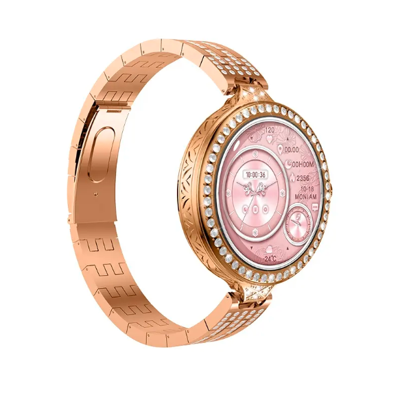 HW16 Mini Luxury Women Rose Gold Smart Watch